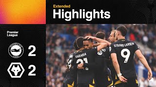 A dramatic late comeback  Brighton amp Hove Albion 22 Wolves  Extended Highlights [upl. by Sheryle]