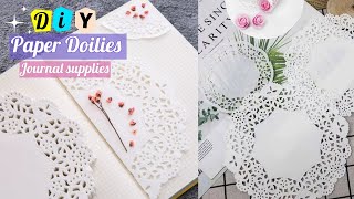 Day3 How to make Paper Doilies at your home  DIY paper doilies  Journal supplies ideas [upl. by Madi]