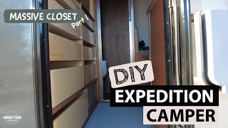 Building Our Expedition Vehicle E17  MASSIVE Closet Part 1 [upl. by Yrennalf]