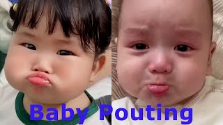 Babies pouting Cutest baby funniest video [upl. by Aikkin964]