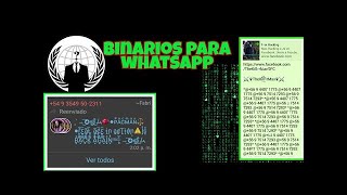 Binarios para whatsapp android 100  efectivo [upl. by Louls]