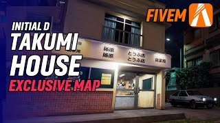 Takumi Fujiwara House ymap fivem map MZ Store [upl. by Niwde]