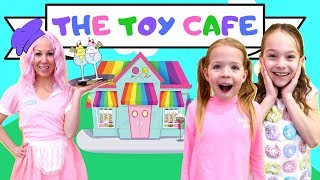 Addy and Maya Visit the New Toy Cafe [upl. by Notreb]