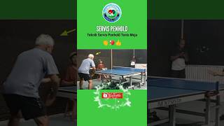 Servis Penhold Tenis meja pingpong tabletennis feedshorts shortvideo penholder [upl. by Notlrac965]