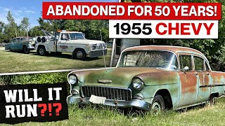 1955 Chevrolet Abandoned For 50 Years Will It Run [upl. by Alekram39]