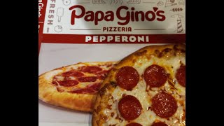 PAPA GINOS  pepperoni frozen pizza [upl. by Lenneuq]