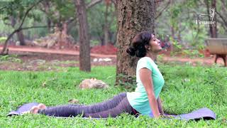 Bhujangasana  Yoga  PCOS Circle of Strength [upl. by Arted]