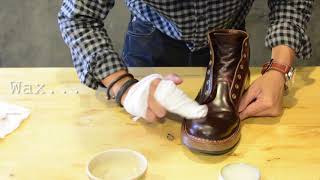 Shoeshine shell cordovan whites boots by upcapdenim [upl. by Millie]