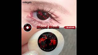 Blood Black 2024 Halloween New Style Cosplaye Lenses [upl. by Nylloh392]