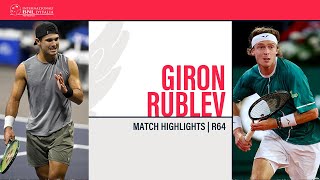 Andrey Rublev  Marcos Giron  ROME R64  Match Highlights IBI24 [upl. by Ramak]