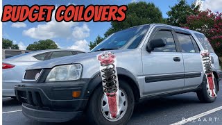 How to Install RD1 CRV coilovers MaXpeedingRods [upl. by Enilrek]