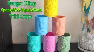 2024 Burger King SpongeBob SquarePants Tiki Cups [upl. by Nadnerb]