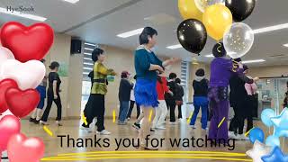 Always Remember Line Dance  Beginner  Demo by 신장1동 라인댄스 [upl. by Katalin326]