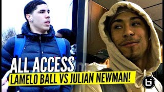 ALL ACCESS LaMelo Ball vs Julian Newman Game Day The FULL Experience Video [upl. by Paxon]