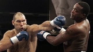 Nikolai Valuev vs Larry Ali Donald Highlights [upl. by Drahnreb739]