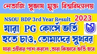 NSOU Admissionযারা এই বছর BDP 3rd Year পাস করলেঅরিজিনাল মার্কশিট ছাড়া কিভাবে PG কোর্সে ভর্তি হবে [upl. by Asenav]