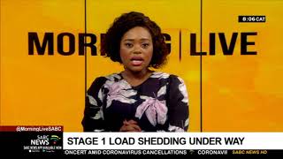 Eskom load shedding Stage 1 is underway [upl. by Corrie]