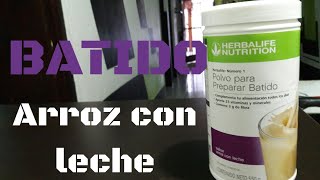 COMO PREPARAR UNA MALTEADA HERBALIFE SABOR ARROZ CON LECHE [upl. by Cami31]