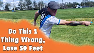 Incorrect Head Position Will Cost You 50 Feet of Backhand Driving Distance in Disc Golf [upl. by Resaec]