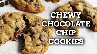 The BEST CHEWY Chocolate Chip Cookies Recipe [upl. by Ysdnil]