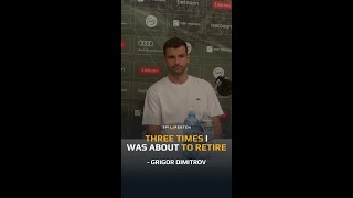 Three times I was about to retire  Interview with tennis player Grigor Dimitrov [upl. by Dewie]