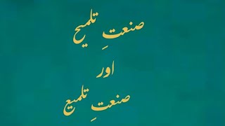 ILM BADEESANAT E TALMEEH  SANAT E TALMEE  urdu urdugrammar [upl. by Samale898]