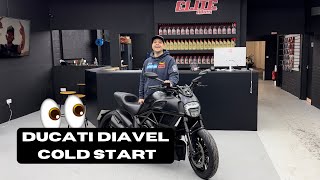 Ducati Diavel 2017 Gen 2 Cold Start amp Walkaround  OEM Exhaust System [upl. by Mayor580]