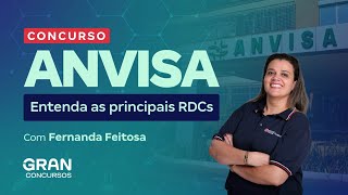 Concurso ANVISA Entenda as principais RDCs [upl. by Semreh]