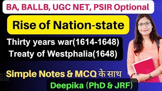 Emergence of NationStates System  Peace of Westphalia [upl. by Ayidan320]