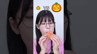 Big Pumpkin Vs Small Pumpkin Eating Challange 🤣shortstrandingytshortshumanitychallengeviral [upl. by Fauman784]