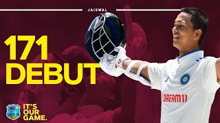 Tremendous Debut  Yashasvi Jaiswal Scores Century in First Test Innings  West Indies v India [upl. by Leonanie]