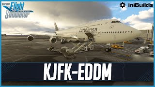 MSFS LIVE  Real World Lufthansa OPS  Asobo 7478 LONG HAUL  New York JFK to Munich [upl. by Emee301]