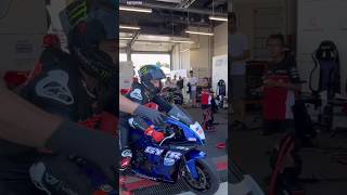 Yamaha R1 GYTR Jorge Lorenzo at Misano circuit proday event yamahar1 gytr jorgelorenzo [upl. by Quartas]