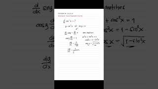 Derivative of arcsin [upl. by Wilda]