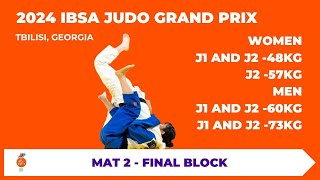 IBSA Judo Grand Prix Tbilisi 2024  Final Block Day 1 Mat 2 [upl. by Morette]