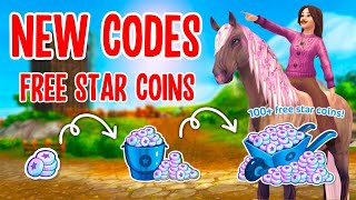 FOUR NEW STAR COIN CODES 110 FREE STAR COINS IN STAR STABLE [upl. by Eillehs]