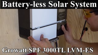 No Battery Solar Power System Growatt SPF 3000TL LVMES [upl. by Alexi]