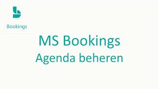 MS Bookings Agenda beheren [upl. by Leanahtan]