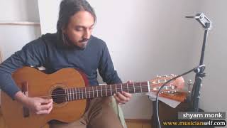 raga guitar Kannodu kanbathellam Kannulatho Detailed  A R Rahmans raga song on Guitar [upl. by Behlau]