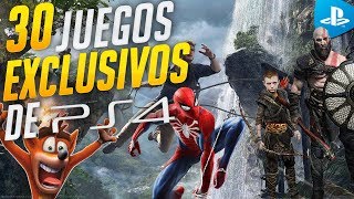 Los 30 mejores juegos exclusivos de ps4 2018 [upl. by Cyler]