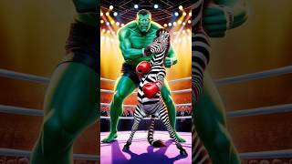 Hulk vs Zebra Epic Marvel Showdown Shorts marvel [upl. by Lamee176]