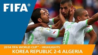 Korea Republic v Algeria  2014 FIFA World Cup  Match Highlights [upl. by Hardunn]