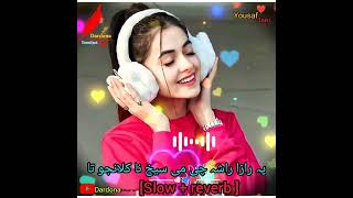 pa raza rasha chi me seekh na kalanjo ta pashto song           slow  reverb [upl. by Orips323]