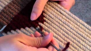 How to Make a Mohair Cinch center diamond part 2 [upl. by Enitsirc]