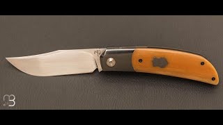 Couteau « Foxy » custom par Maxime Belzunce  Micarta et RWL34 [upl. by Iznyl325]