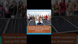 Keren banget Pertamina sudah meresmikan bantuan Pembangkit Listrik Tenaga Surya untuk UGM [upl. by Asital]