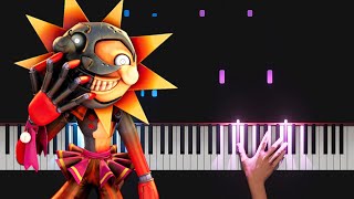 FNAF Security Breach  Daycare Theme Piano Tutorial Hard Version [upl. by Foote]