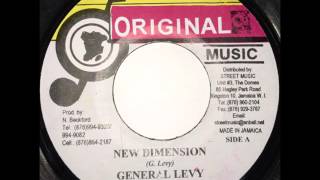 GENERAL LEVY  NEW DIMENSION  Reggae 7inch vinyl record [upl. by Naginarb308]