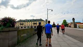 Lidköping Sweden walks around and sees what it looks like on a summer day 4k [upl. by Onitsuj757]