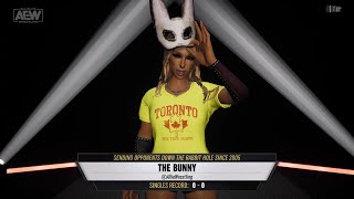 AEW Fight Forever The Bunny DLC Entrance Signature amp Finisher Showcase [upl. by Aitahs860]